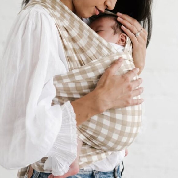 Solly Baby Creamy Gingham Wrap - DISCONTINUED PRINT - Picture 2 of 9
